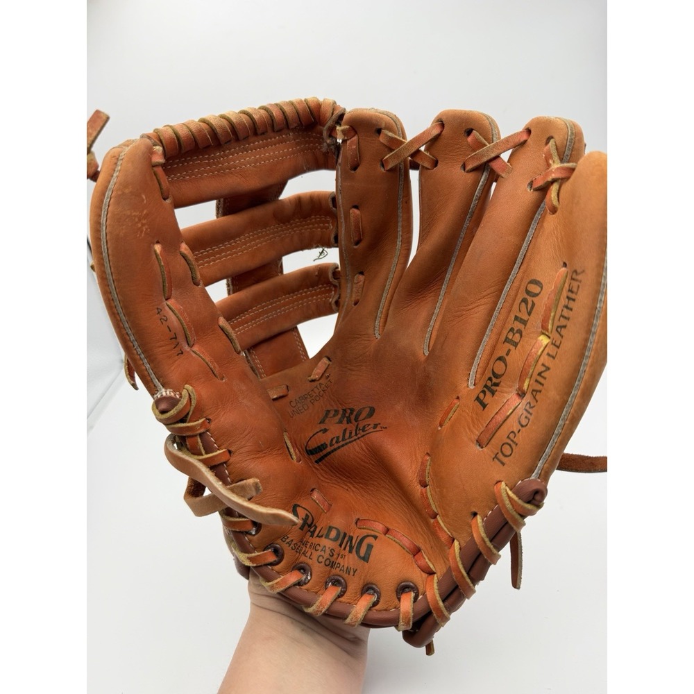 Spalding Pro Caliber PRO-B120 Top-Grain Leather Baseball Glove Mitt RH